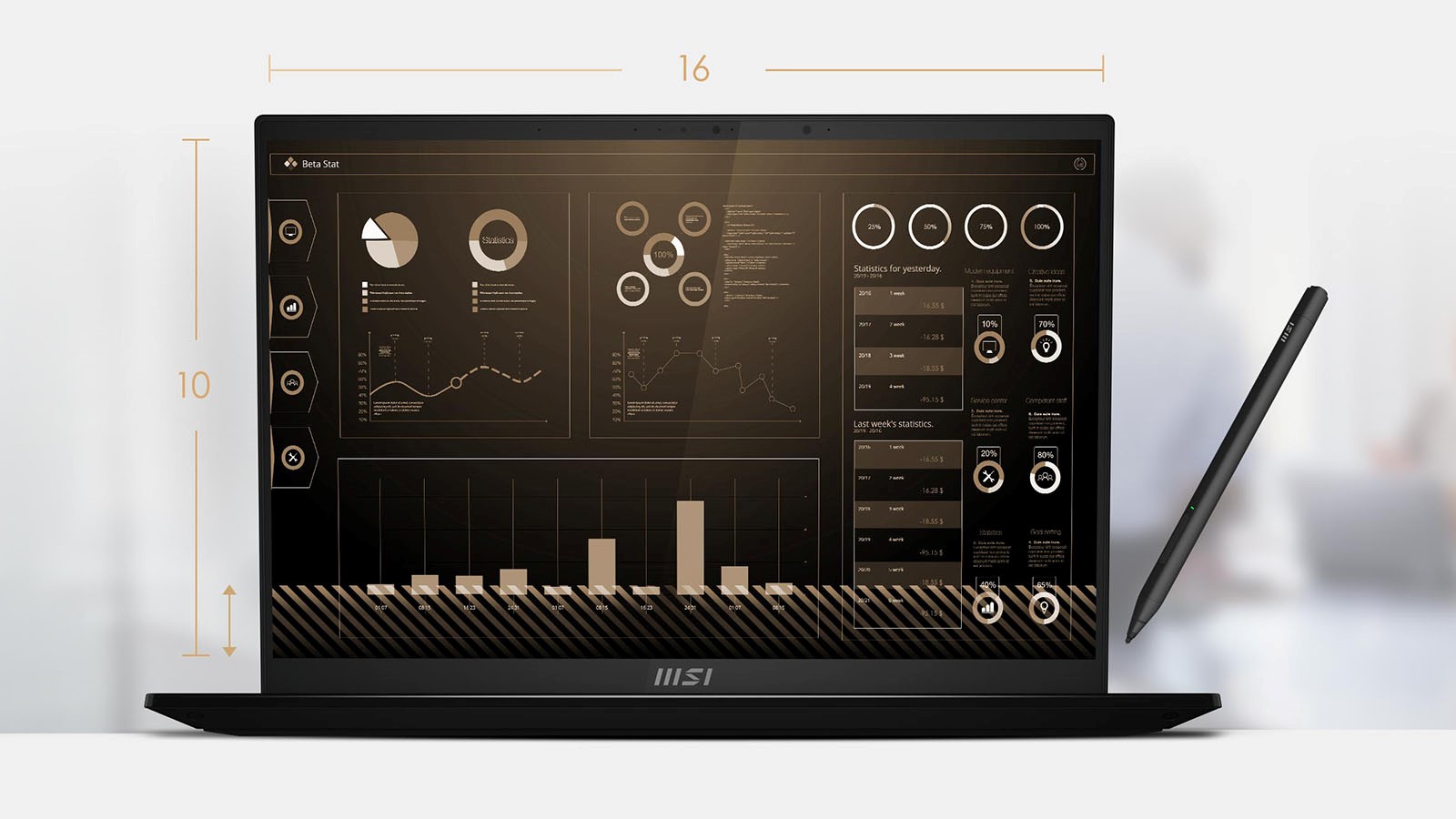 لپ تاپ ام اس ای Summit E16 Flip A12UCT